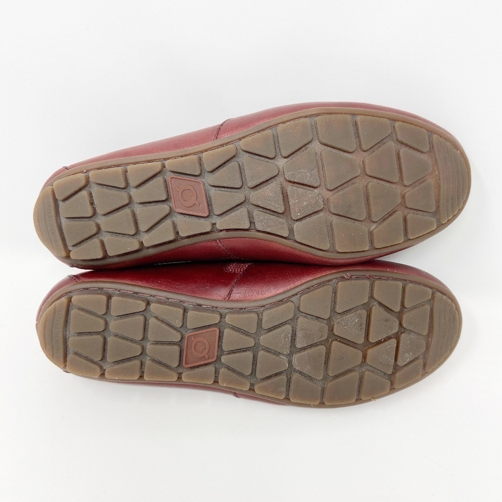 BORN | Red Leather Serba Slip-ons Women's 7 - Picture 12 of 12